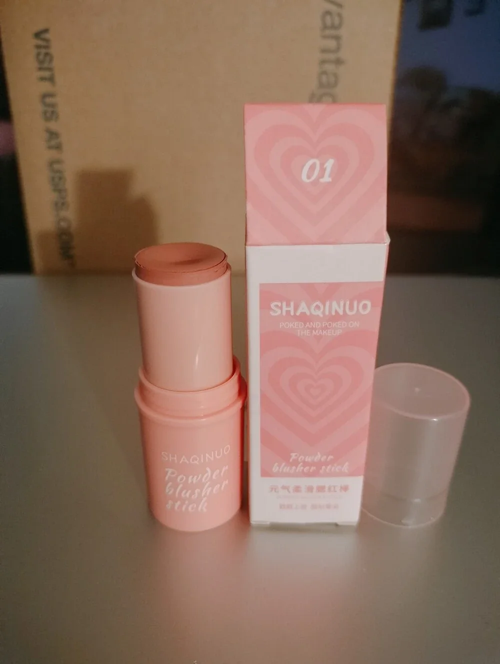 Cream Blush Stick - 01 Peach Pink